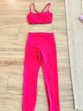 Lululemon Wunder Train Hot Pink Set
